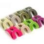 20Pcs Mini Flocking Hooks for Clothes Hanger Closet Organizer Travel Clothes Hanging Organizer Coat Hooks Color Random