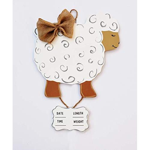 Infant hospital door hanger lamb