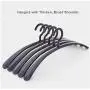 41cm 10 pcs/lot Arc-Shaped Suit Hangers Anti-Skid Thick Broad Shoulder Clothes Hanger for Adult Traceless Plastic Blouse Hanger