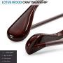 yagaga 6 Pcs Wide Shoulder Wooden Hangers with Non Slip Pants Bar for Coat Clothes Dress Suit