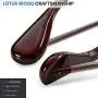 yagaga 6 Pcs Wide Shoulder Wooden Hangers with Non Slip Pants Bar for Coat Clothes Dress Suit