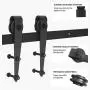 3-1/4ft Cabinet Barn Door Hardware Kit - Mini Sliding Door Hardware - for Cabinet TV Stand Wardrobe - Simple and Easy to Install - Fit Up to 20" Wide Door Panel (Mini Arrow Shape Hangers) 3-1/4ft Cabinet Barn Door Hardware Kit - Mini Sliding Door Hardware - for Cabinet TV Stand Wardrobe - Simple and Easy to Install - Fit Up to 20" Wide Door Panel (Mini Arrow Shape Hangers)
