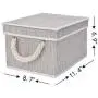 StorageWorks Decorative Storage Bins for Shelves, Storage Baskets with Lids and Cotton Rope Handles, Mixing of Gray, Brown & Beige, Medium, 3-Pack StorageWorks Decorative Storage Bins for Shelves, Storage Baskets with Lids and Cotton Rope Handles, Mixing of Gray, Brown & Beige, Medium, 3-Pack