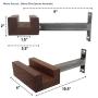 Play-Haus Design Walnut and Steel Indoor Bicycle Wall Mount Hanger Rack