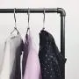 Industrial Pipe Child Clothing Rack Free-Standing Garment Rack for Kids Heavy Duty Vintage Steampunk Clothes Rack Kids Clothes Hanger