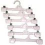 Set of 6 3 x 10 Plastic Clip Clothes Hangers Set of 6 3 x 10 Plastic Clip Clothes Hangers