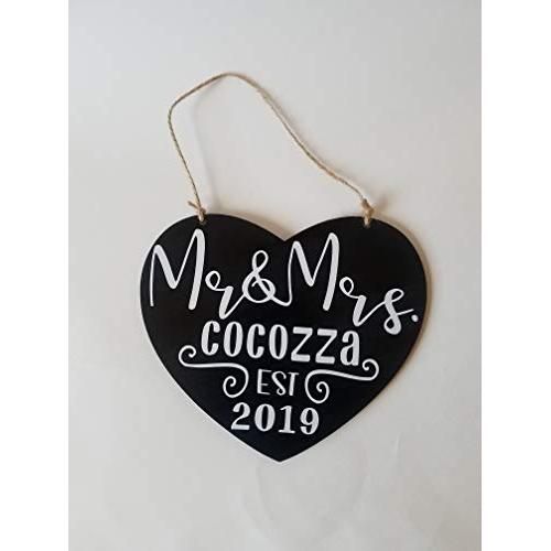 Custom Handmade Wedding Room Door Hanger for Newlyweds/Honeymooners/Just Married