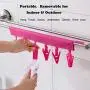 Bra Drying Rack, Clothes Drying Hanger Sock Dryer with 6 Clothespins Pegs Clothes Rail Removable Foldable & Windproof for Bathroom Towel Holder Underwear Shoe Lace Hat Undies Panties, Travel Hangers