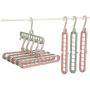 10pcs Random Color Home Storage Organization Clothes Hanger Drying Rack Plastic Scarf Clothes Hangers Storage Racks Wardrobe Storage Hanger