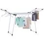 YUBELLES Gullwing Multipurpose Clothes Drying Rack, Dark Grey Rustproof Collapsible Stable Durable Laundry Rack