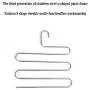 5 Layers S Shape Multifunctional Clothes Hangers Pants Storage Hangers Cloth Rack Multilayer Storage Cloth Hanger 5PC