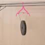 Multifunction kitchen case 5 PCS Portable Folding Multifunctional Clothes Hanger Home Traveling Outdoor Telescopic Anti-skid Magic Drying Clothes Rack, Random Color Delivery，360 degree swivel hoist, e
