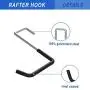 POETISKE Rafter Hook Ladder Bike Hanger Garage Storage Organizer Vinyl Coated Black 4PACK POETISKE Rafter Hook Ladder Bike Hanger Garage Storage Organizer Vinyl Coated Black 4PACK
