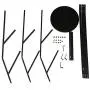 Zmsdt Coat Rack Metal Coat Rack Office Home Bedroom Hanger Clothes Scarf Hat Coat Rack (Color : Gray)