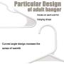 SAASNY Premium Quality Plastic Standard Hangers,20 X Plastic Adult Clothes Hangers Coat Hangers White Colour Strong Plastic Clothes (41.5 cm Wide) Ideal For Delicate Cloth Hanger For Coat,Jacket,Shirt