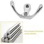 Wall Hooks, 2pcs Antique Wall Door Hooks Bedroom Bath Clothes Towel Zinc Alloy Hanger - Silver Wall Hooks, 2pcs Antique Wall Door Hooks Bedroom Bath Clothes Towel Zinc Alloy Hanger - Silver
