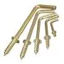 Hareware Accessories Mayitr 50pcs 4 sizes DIY L Shaped Screw Dresser Cup Hooks Hanging Hangers Fastener tools gerber dime multi-tool-1 2