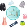 Travel Clothes Hangers - 5Pcs Anti-Slip Grooves Mini Foldable Clothes Drying Rack for Home Camping Indoor Outdoor Skirt Scarves Suits Trousers Pants Shirts Hanger Portable Windproof Easy to Carry