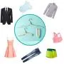 Travel Clothes Hangers - 5Pcs Anti-Slip Grooves Mini Foldable Clothes Drying Rack for Home Camping Indoor Outdoor Skirt Scarves Suits Trousers Pants Shirts Hanger Portable Windproof Easy to Carry