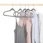 HOUSE DAY Velvet Hangers Non-Slip Velvet Hangers -50 Pack- Heavy Duty Velvet Suit Hangers Velvet Space Saving Non Slip Clothes Hangers,Grey