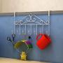 Youdepot Over The Door 7 Hanger Rack - Decorative Metal Hanger Holder for Home Office Use