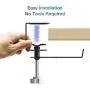 HEYJUDY Gaming Headset Hook Holder Hanger Mount Stainless Steel Office Bag Clothes Storage Rack Reduce Clutter Under Desk Design