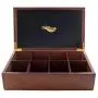 The Bamboo Leaf Tea Boxes Storage Organizer for Tea Collections, 8 Compartment w/Solid Lid (Cherrywood) The Bamboo Leaf Tea Boxes Storage Organizer for Tea Collections, 8 Compartment w/Solid Lid (Cherrywood)