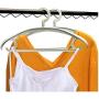 10pcs Random Color Non-Slip Dry Clothes Hanger Creative Windproof Practical Wardrobe Adult Children Dress Storage Rack Multifunction Hook