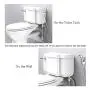 UMIRIO Removable Handheld Bidet Sprayer Holder Hanger Shower Head Holder Toilet Stainless Steel Wall Mount Hanging Bracket Hook Holder Mounted on Toilet Tank Bathroom Spray Attachment Chrome