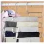 5 Layers S Shape Multifunctional Clothes Hangers Pants Storage Hangers Cloth Rack Multilayer Storage Cloth Hanger 5PC 5 Layers S Shape Multifunctional Clothes Hangers Pants Storage Hangers Cloth Rack Multilayer Storage Cloth Hanger 5PC