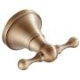 Cigkany Robe Towel Hooks Antique Brass Brushed Bathroom Kitchen Bath Robe Towel Hooks Bedroom Wall Mounted Coat Clothes Single Hook Hanger Lavatory Accessories (Color : Bronze, Size : One Size)