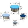 Stainless Steel Food Container With Leak Proof Silicone Lid | Metal Lunch Boxes | Bento Boxes | Nesting Food Storage | Great For Portion Control Snacks Condiments Dressings | Baby Kids Adults [4 PCS Set]