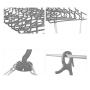 HJYPYJ Magic Hanger,PP Multifunction Folding Hanger,Durable Space-Saving Organizer Hangers, Non-Slip/B / 5 pcs