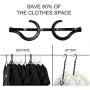 10pcs Clothes Magic Hanger Travel Folding Convenient Storage Support Home Bedroom Kitchen Storage Holder Plastic Clothes Hanger