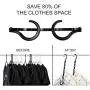 10pcs Clothes Magic Hanger Travel Folding Convenient Storage Support Home Bedroom Kitchen Storage Holder Plastic Clothes Hanger