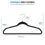 Zober Non-Slip Velvet Hangers - Suit Hangers (30-pack) Ultra Thin Space Saving 360 Degree Swivel Hook Strong and Durable Clothes Hangers Hold Up-To 10 Lbs, for Coats, Jackets, Pants, and Dress Clothes