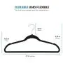 Zober Non-Slip Velvet Hangers - Suit Hangers (50-pack) Ultra Thin Space Saving 360 Degree Swivel Hook Strong and Durable Clothes Hangers Hold Up-To 10 Lbs, for Coats, Jackets, Pants, & Dress Clothes