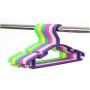 Liplasting 10Pcs/Lot Portable Clothes Hanger Kids Children Toddler Baby Clothes Coat Plastic Hangers Hook Household Random Color