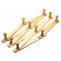 5pcs 10 Head Wooden Expanding Clothes Hanger Expandable Coat Rack Holder Shelf Hat Closet Wall Hook Home Decor