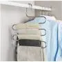 5pcs Multi-Use Pants Trousers Hanging Clothes Hanger 5-Layers Room Space Saver 5pcs Multi-Use Pants Trousers Hanging Clothes Hanger 5-Layers Room Space Saver