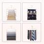 HJYPYJ Space Saving Trousers Hangers,5 Layers Multifunction Magic Pants Hangers, Household Aluminum Anti-Slip Magic Clothes Hangers/Rose Gold / 3 Pcs