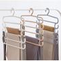 ONERIOME Non-Slip Pants Hangers Multi-Layers Clothes Hanger Holder Space Saving Wardrobe Organizer for Jeans Pants Towel Ties Hangers