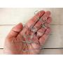 Miniature clothes hangers set of 5, handmade dollhouse wardrobe accessories 1:6 scale. Wire metal rack BJD doll