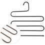 5pcs Random Color Metal Clothes Hanger 5 Tiers Hanger for Clothes Saves Space Clothes Storage Hanging Hanger for Pants Belt Tie Adult