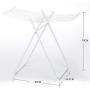 XQY Drying Rack Hangers Airer Indoor Towel Rack White Iron Outdoor Balcony Drying Rack Floorstanding Folding Hanger Clothes Rack