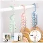 10PC Random Color Plastic 5 Circle Multilayer Windproof Clothes Hanger Organizer Fixed Holder Storage Racks Buckle Hanger Anti-Slip Home Hanger 10PC Random Color Plastic 5 Circle Multilayer Windproof Clothes Hanger Organizer Fixed Holder Storage Racks Buckle Hanger Anti-Slip Home Hanger