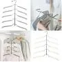 Multi Layers Clothes Organizer Space Saver 5-Layer 400g Clothes Hanger Wardrobe Practical 2pcs Random Color