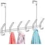 iDesign Classico Metal Over the Door Organizer, 6-Hook Rack for Coats, Hats, Robes, Towels, Bedroom, Closet, and Bathroom, 18.75" x 5" x 10.75", Chrome iDesign Classico Metal Over the Door Organizer, 6-Hook Rack for Coats, Hats, Robes, Towels, Bedroom, Closet, and Bathroom, 18.75" x 5" x 10.75", Chrome