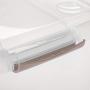 IRIS USA, Inc. 40 Quart Underbed Store and Slide Storage Box- Tan Handle, Clear, Large,