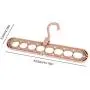 Vuffuw Magic Clothes Hanger Organizer, Organizer Clothes Hanger Rotate Anti-Skid Folding Hanger Wardrobe Space Saver Magic Clothes Closet Storage Hanger Organizer